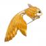 Брошь Рыбка золотая желт в золоте 1705374