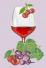 Холст с рисунком ФБР-023 "Красное вино"
