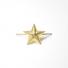 Звезда металлическая 20мм рифленая золотая с-370