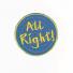 Термонаклейка "All Right" 505 10шт 5,2х5,2см
